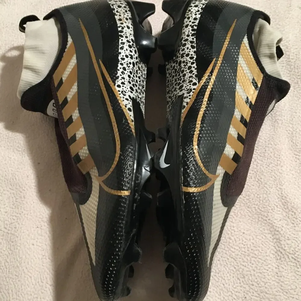 Nike Men's 12.5 Vapor Edge Pro 360 Football Cleats Black/White Ghost Lace